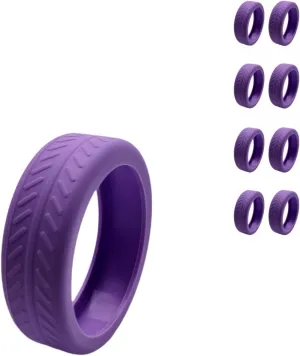 8Pcs Luggage Wheel Covers Silicone Suitcase Wheel Cover for 2-2.4'' Spinner Wheel Carry On Luggage Wheels Protector for Most 8 Spinner Wheel Suitcases Mute and Shock Absorption (purple)