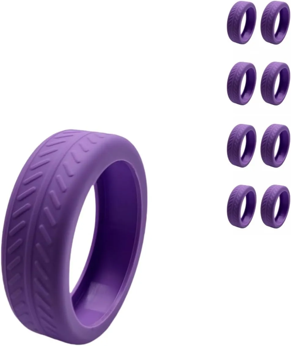 8Pcs Luggage Wheel Covers Silicone Suitcase Wheel Cover for 2-2.4'' Spinner Wheel Carry On Luggage Wheels Protector for Most 8 Spinner Wheel Suitcases Mute and Shock Absorption (purple)