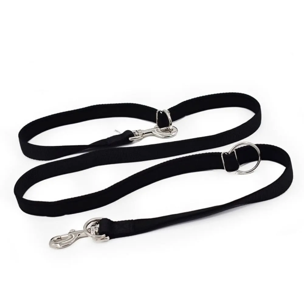 Adjustable Double Head Dog Leash with p Chain Hook