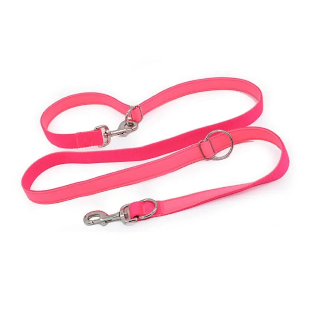 Adjustable Double Head Dog Leash with p Chain Hook