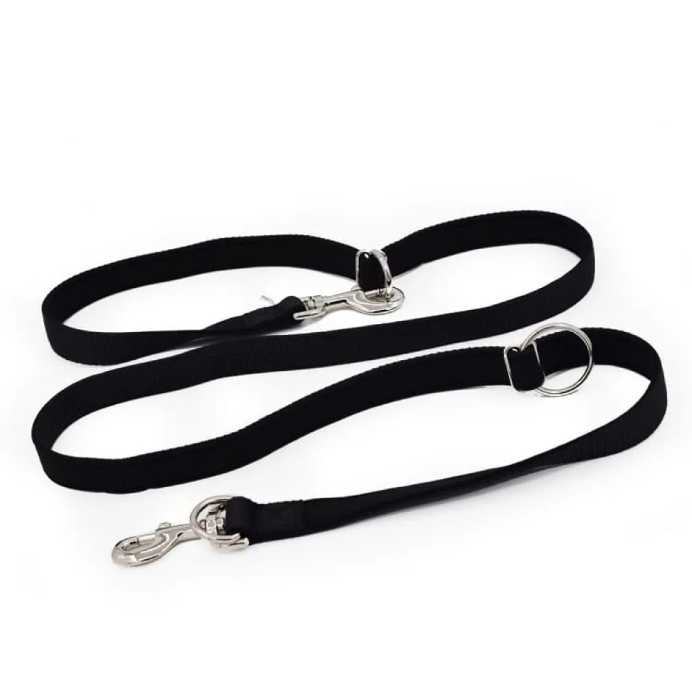 Adjustable Double Head Dog Leash with p Chain Hook
