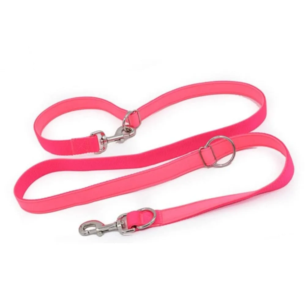 Adjustable Double Head Dog Leash with p Chain Hook