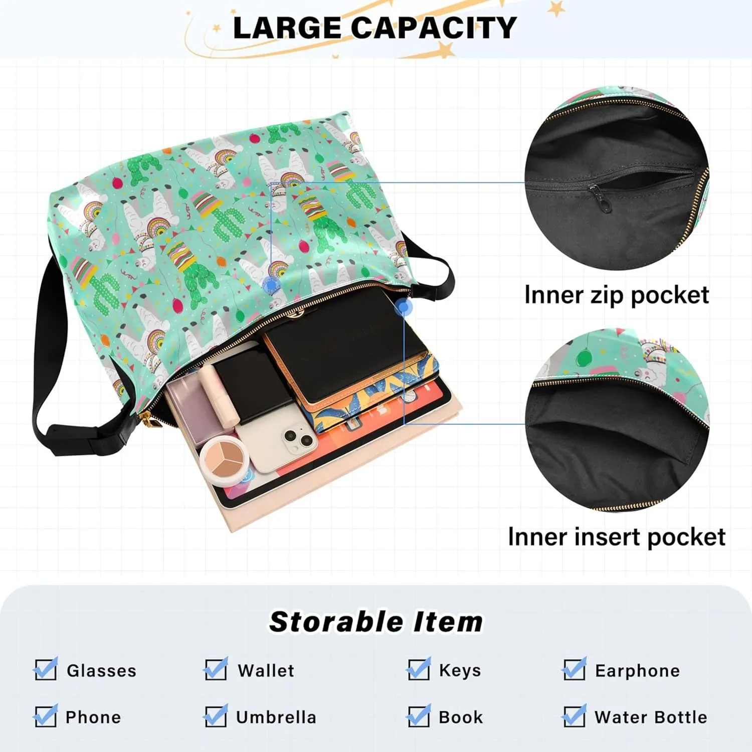 Artistic Line Cute Seagull Bird PU Leather Shoulder Bag Hobo Leather Purse Cute Animal Print Womens Hobo Handbags