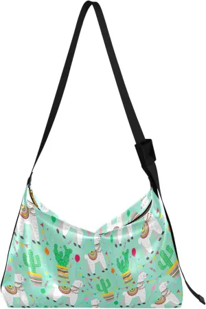 Artistic Line Cute Seagull Bird PU Leather Shoulder Bag Hobo Leather Purse Cute Animal Print Womens Hobo Handbags