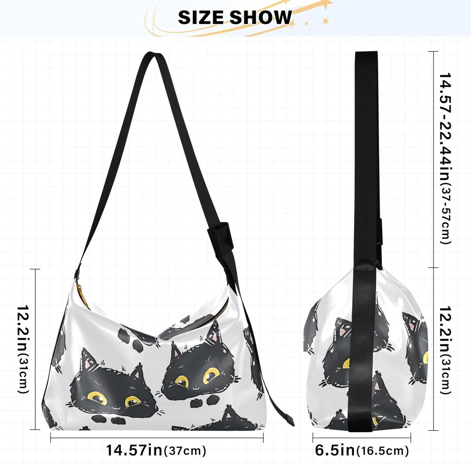 Artistic Line Cute Seagull Bird PU Leather Shoulder Bag Hobo Leather Purse Cute Animal Print Womens Hobo Handbags