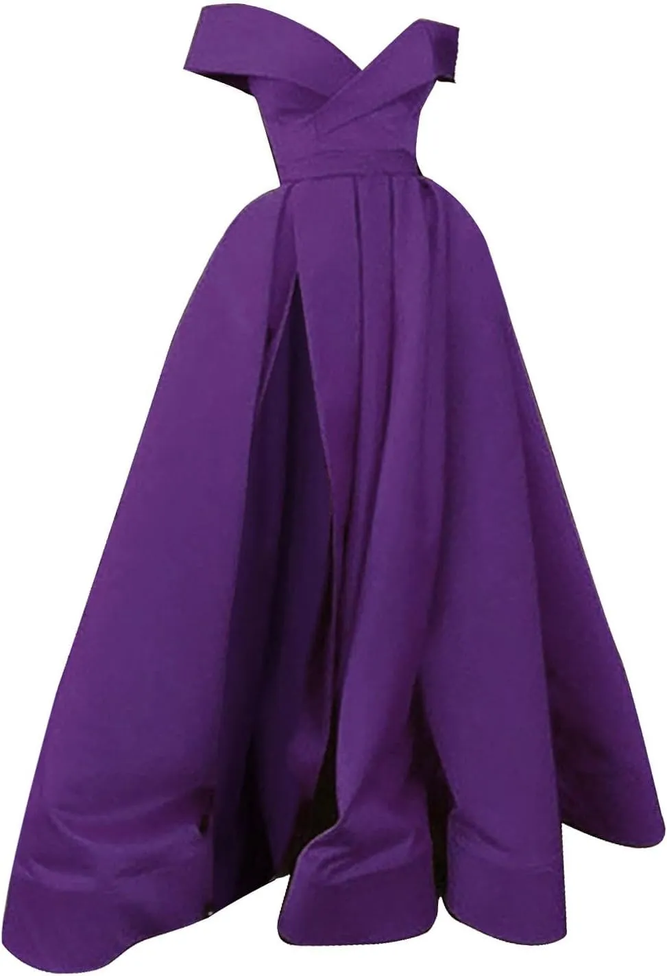 Black Formal Dresses for Women Gowns Evening Party Cocktail Dress Split Elegant V Neck Wrap Ruffle Wedding Guest Dress