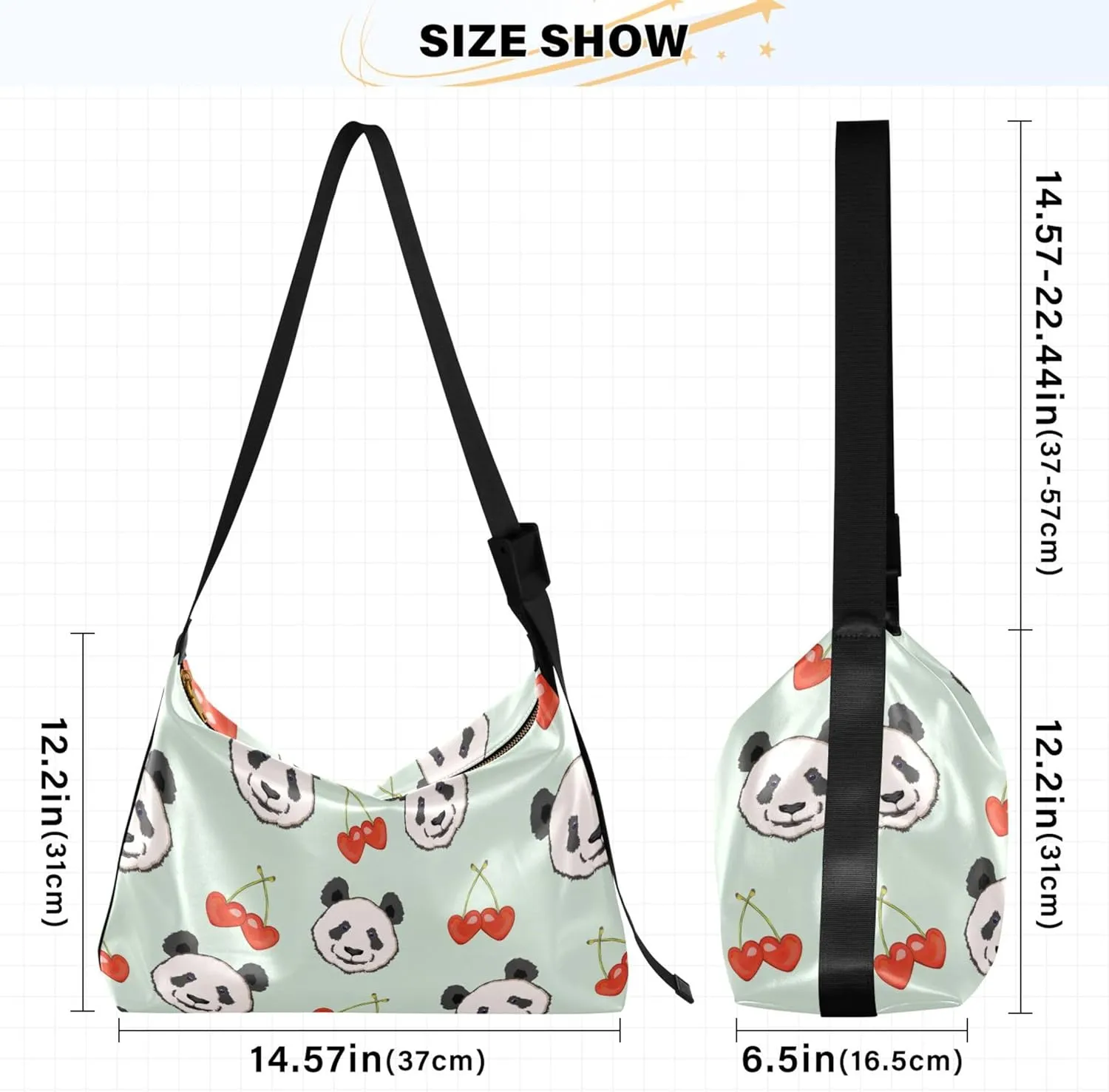 Blue Sloth Planet Leather Hobo Purses for Women Large Crossbody Purse Stylish Animal Print Crossbody Hobo Purse