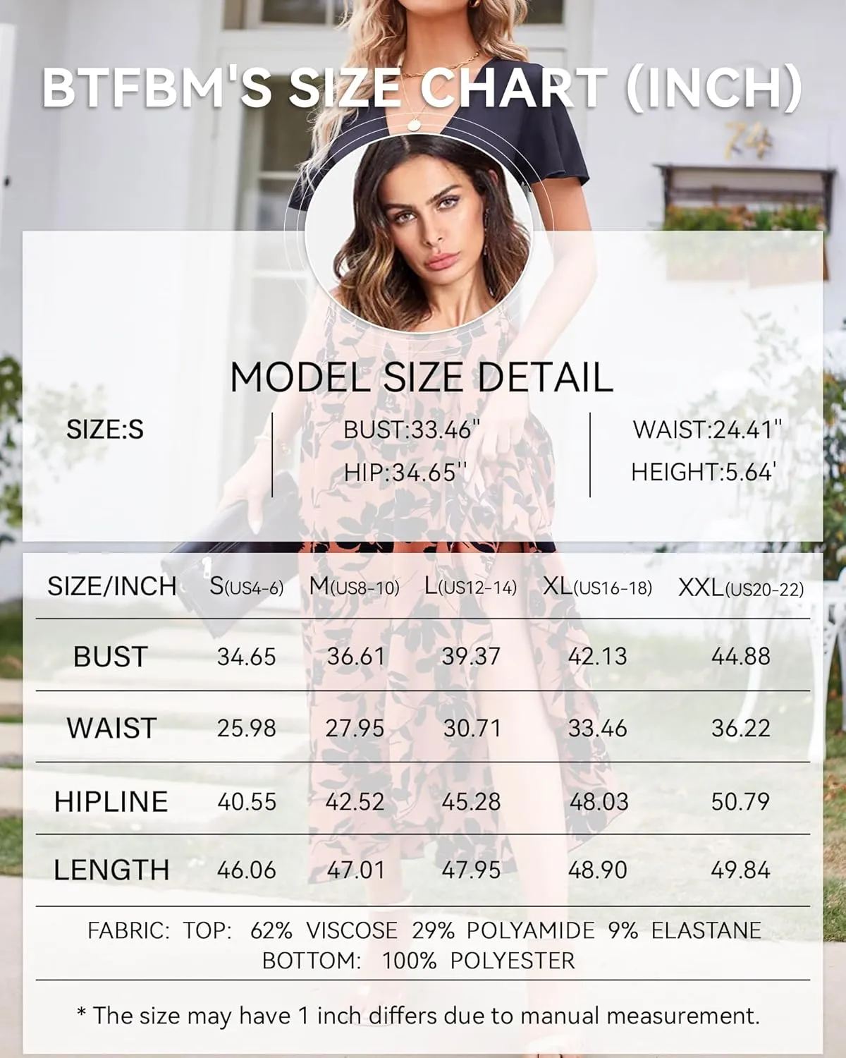 BTFBM Womens Maxi Summer Dresses 2025 Short Sleeve V Neck Boho Floral Print Belted High Low Ruffle Party Cocktail Dress