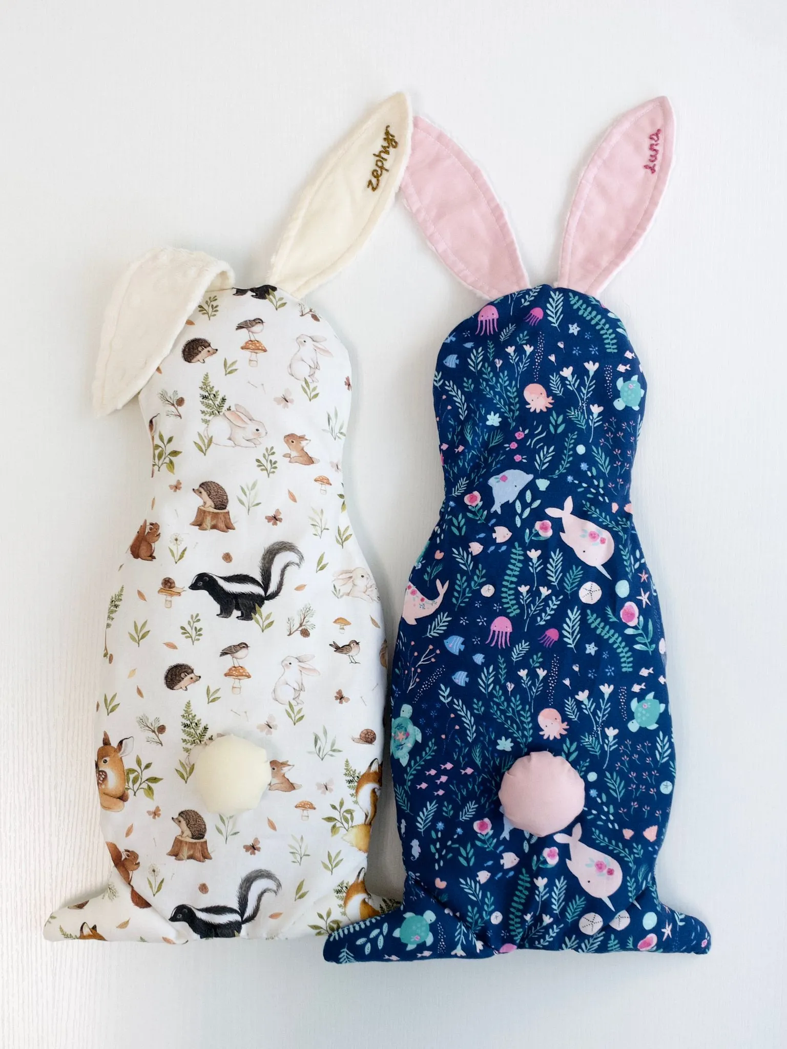 Bunny buddy pillow