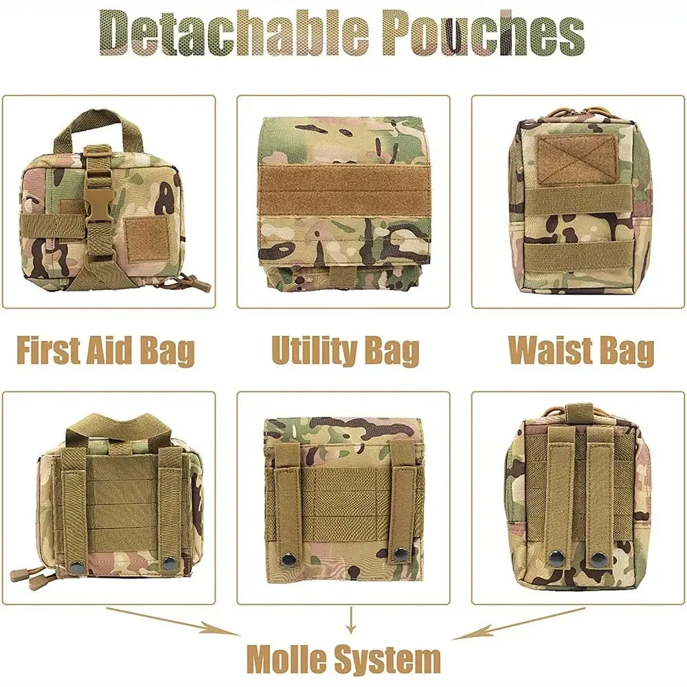 Camouflage Big Dog Harness Pet German Shepherd K9 Malinois Training Vest Tactical Dog Harness and Leash Set for Dogs