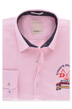 Casual Shirt in L-Pink SKU: AG18543-L-Pink