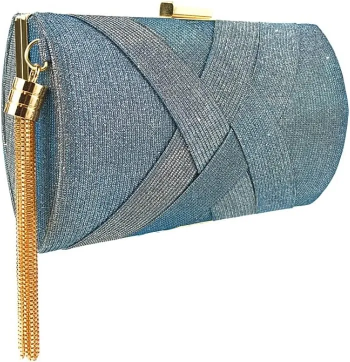 Clutch Purses for Women Wedding Party Prom Evening Bags tassel Handbag Shoulder Crossbody Bag With Detachable Chain