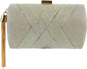 Clutch Purses for Women Wedding Party Prom Evening Bags tassel Handbag Shoulder Crossbody Bag With Detachable Chain