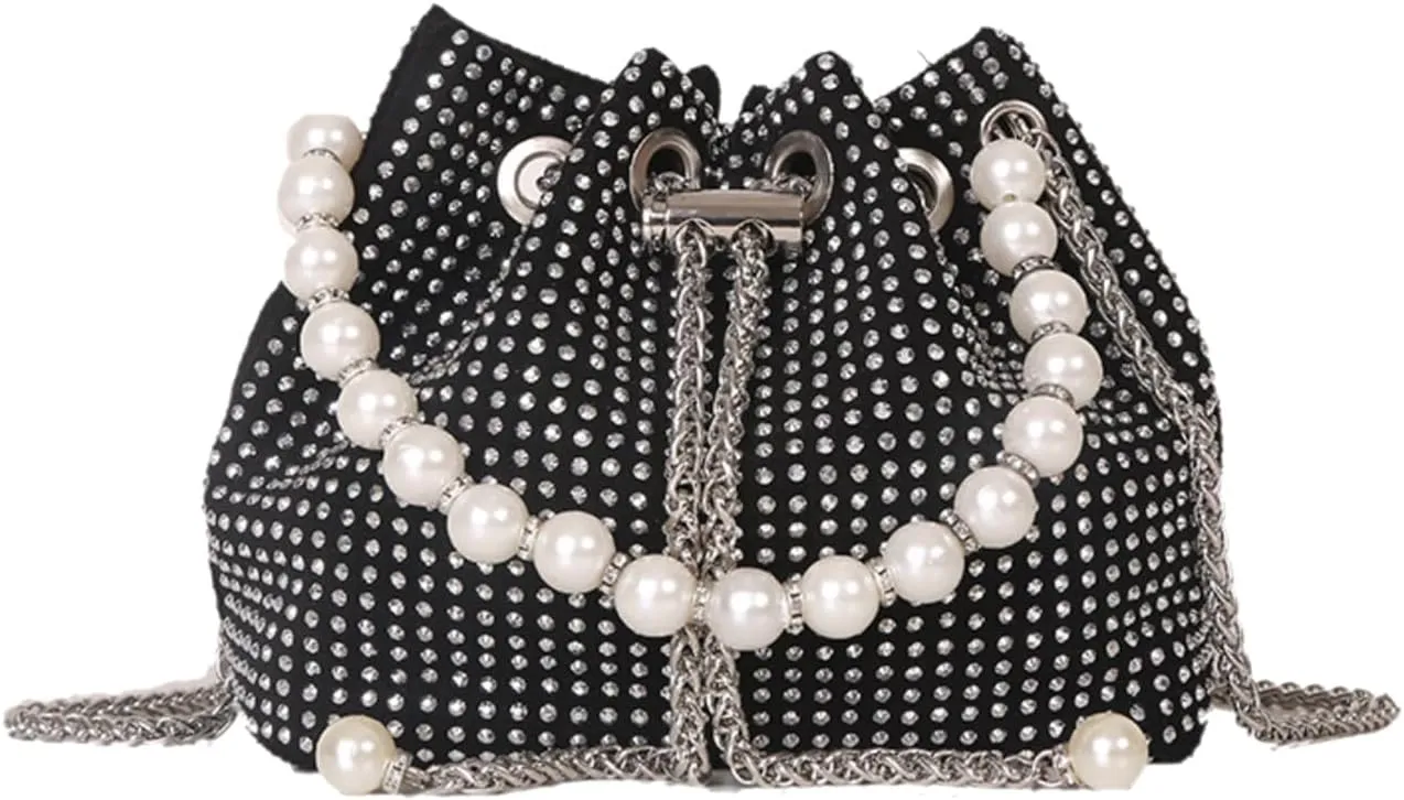 Crystals Evening Clutch Bag for Women Girls Sparkling Crossbody Bag Wedding Prom Party Club Purses Handbags