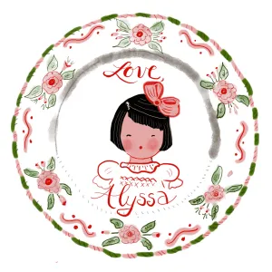 Custom Sticker Gift Tags - Roses