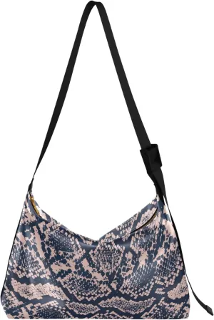Cute Cartoon Crocodile Funny Soft PU Leather Hobo Bags Cross Body Men Bag Floral Animal Print Womens Shoulder Purse