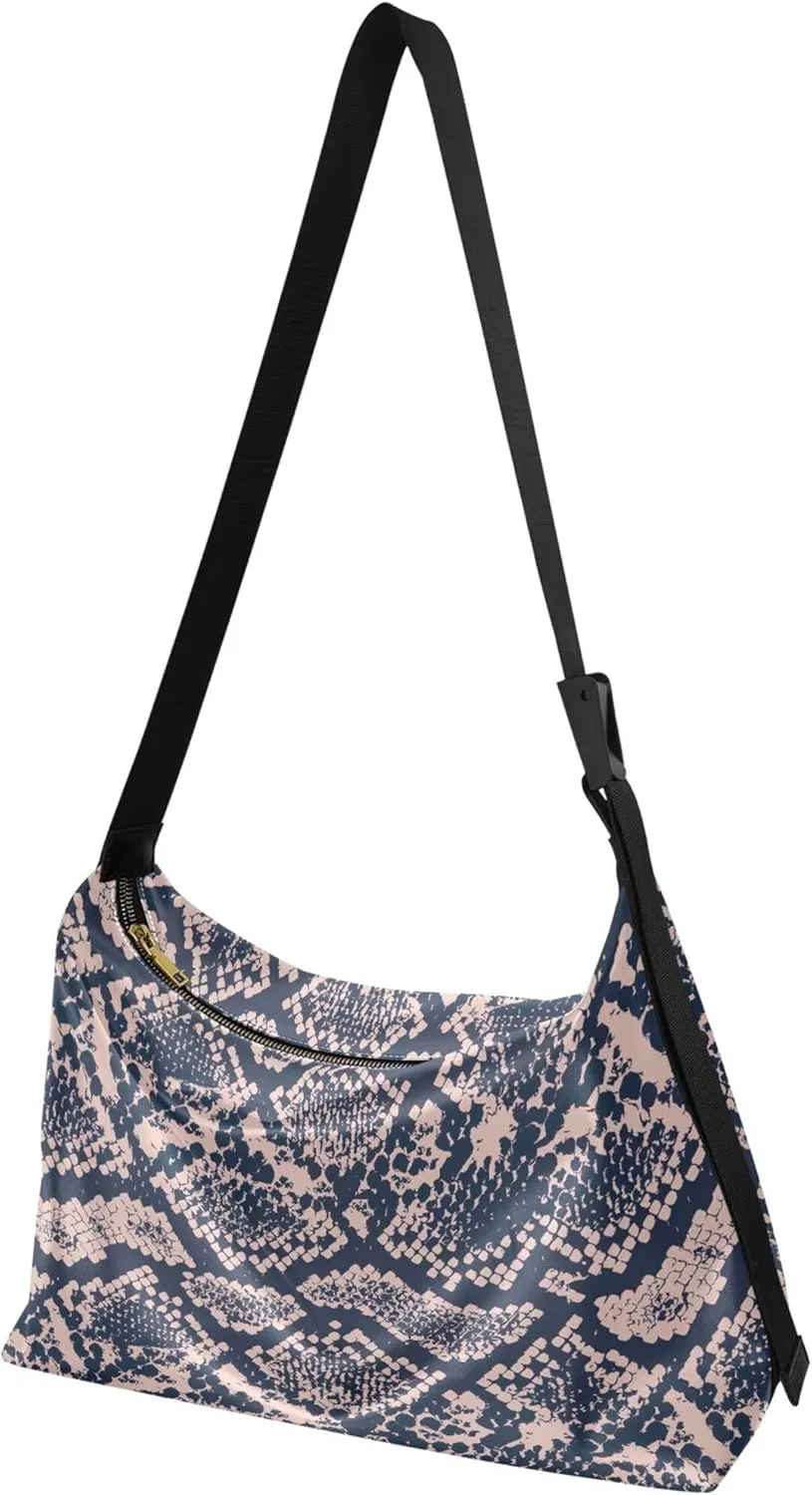 Cute Cartoon Crocodile Funny Soft PU Leather Hobo Bags Cross Body Men Bag Floral Animal Print Womens Shoulder Purse