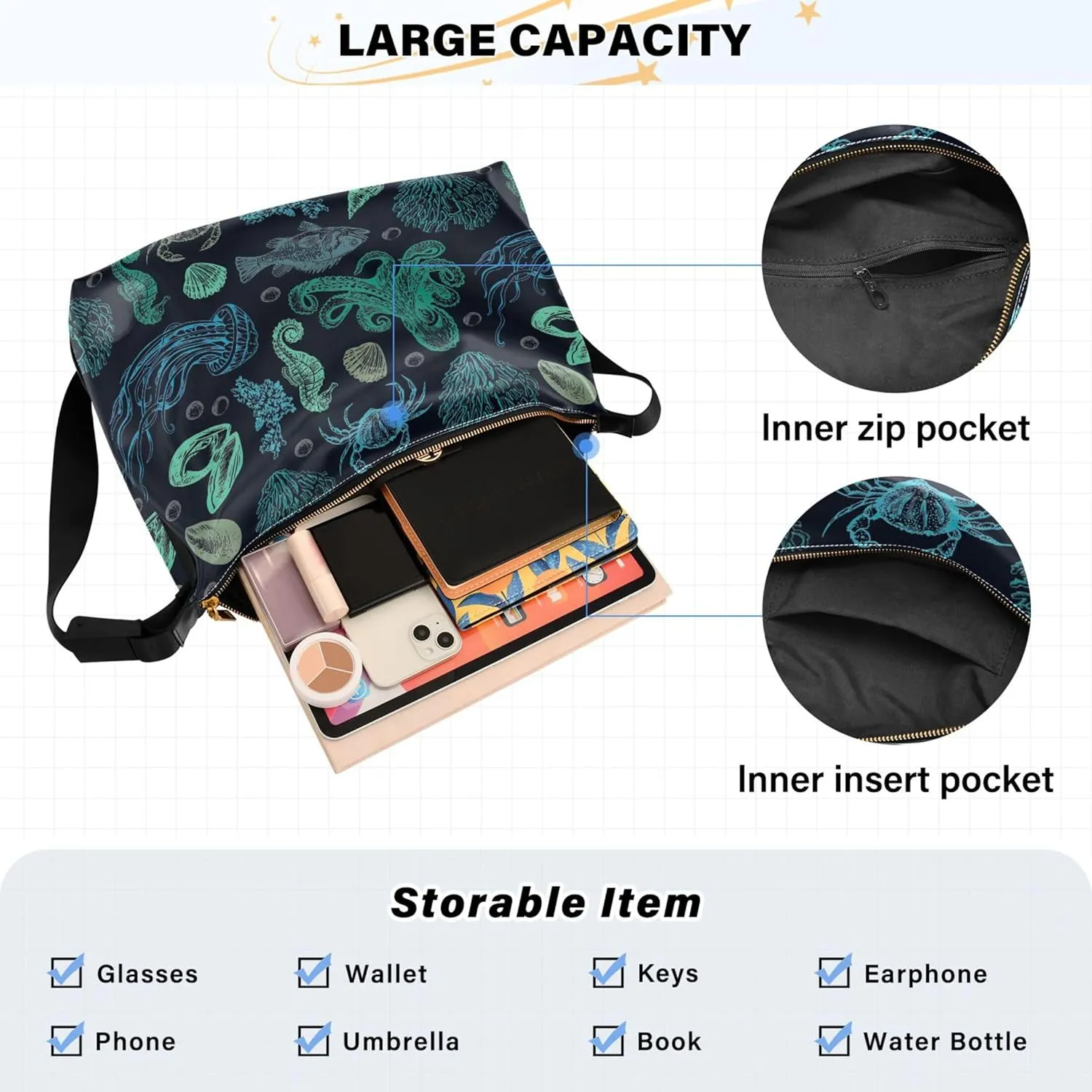 Cute Cartoon Panda Face Women Leather Handbags Hobo Large Leather Purse Women Animal Print Crossbody Hobo Handbag
