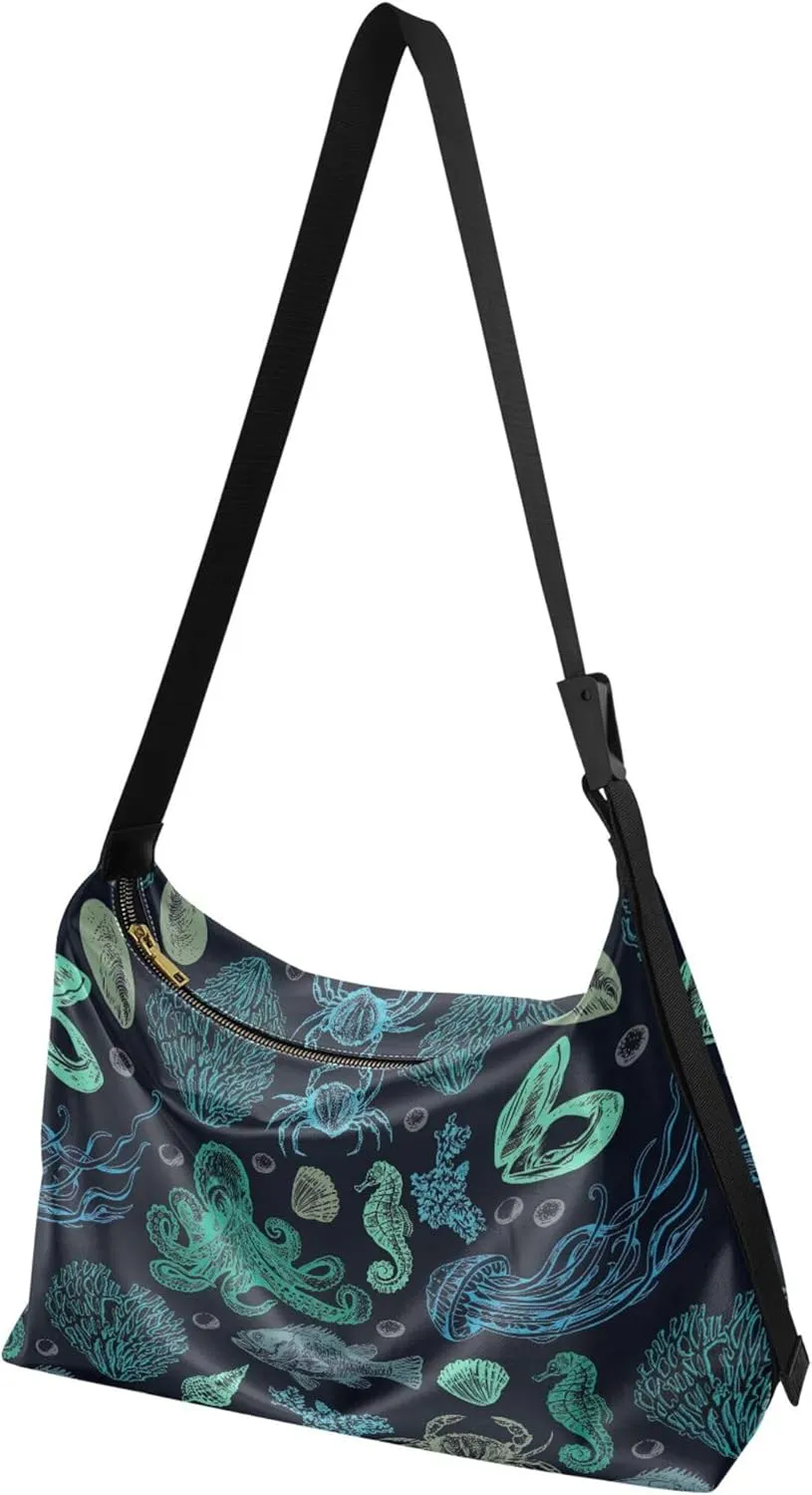 Cute Cartoon Panda Face Women Leather Handbags Hobo Large Leather Purse Women Animal Print Crossbody Hobo Handbag