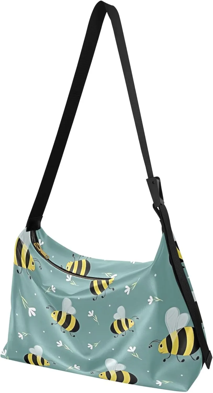 Cute Dog Bulldog PU Leather Hobo Purse Women's Large Purse Luxury Animal Print Simple Shoulder Bag