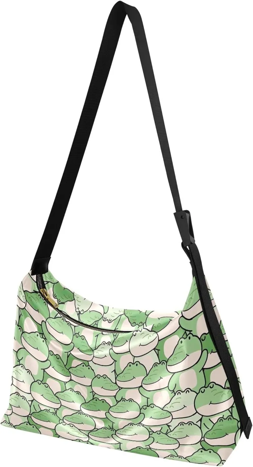 Cute Sloth Checkered Red Heart Hobo Women Handbag Leather Large Purse Crossbody Cute Animal Womens Everyday Purse