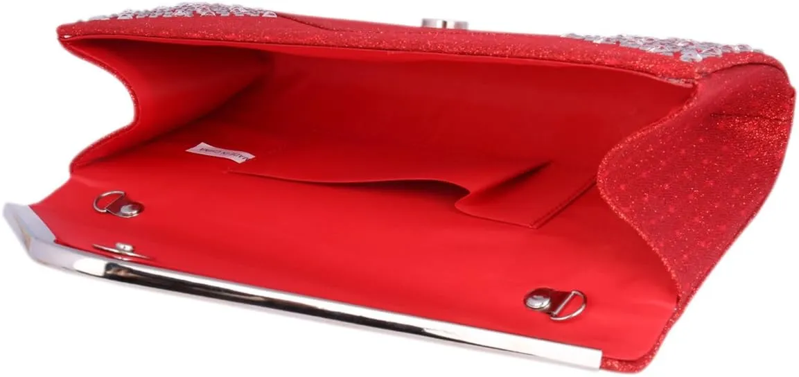 Envelope Clutch Two Tone Evening Crossbody Bag Purse Handbag