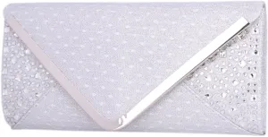 Envelope Clutch Two Tone Evening Crossbody Bag Purse Handbag