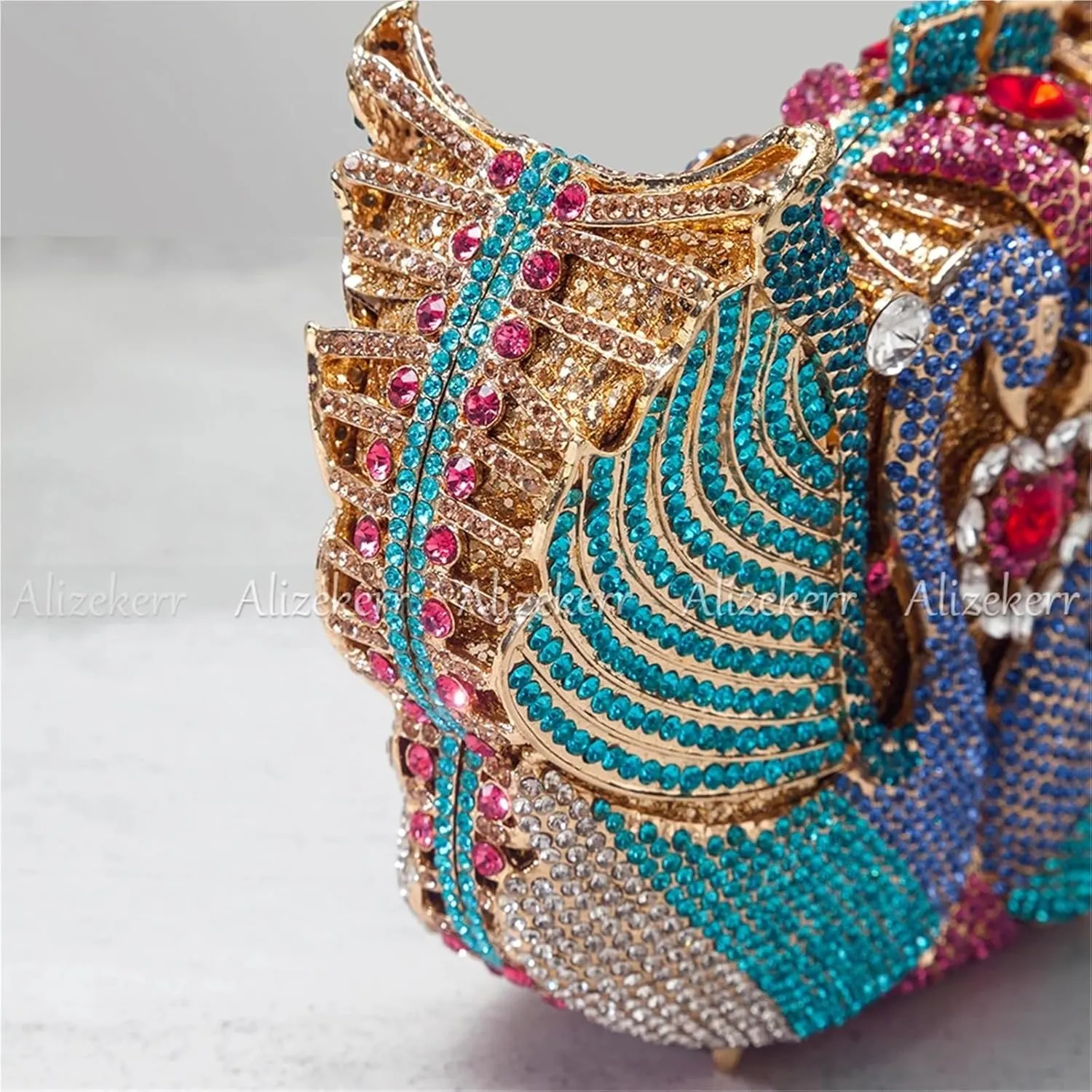 Evening Bag Swan Shaped Rhinestone Evening Bags Women Gorgeous Diamond Metal Clutch Purses And Handbags Wedding Party