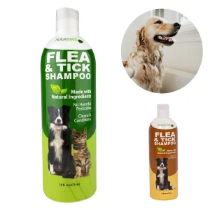 Flea & Tick Natural Pet Shampoo Dog Pets Conditioner Scrub Cleaning Shower Wash