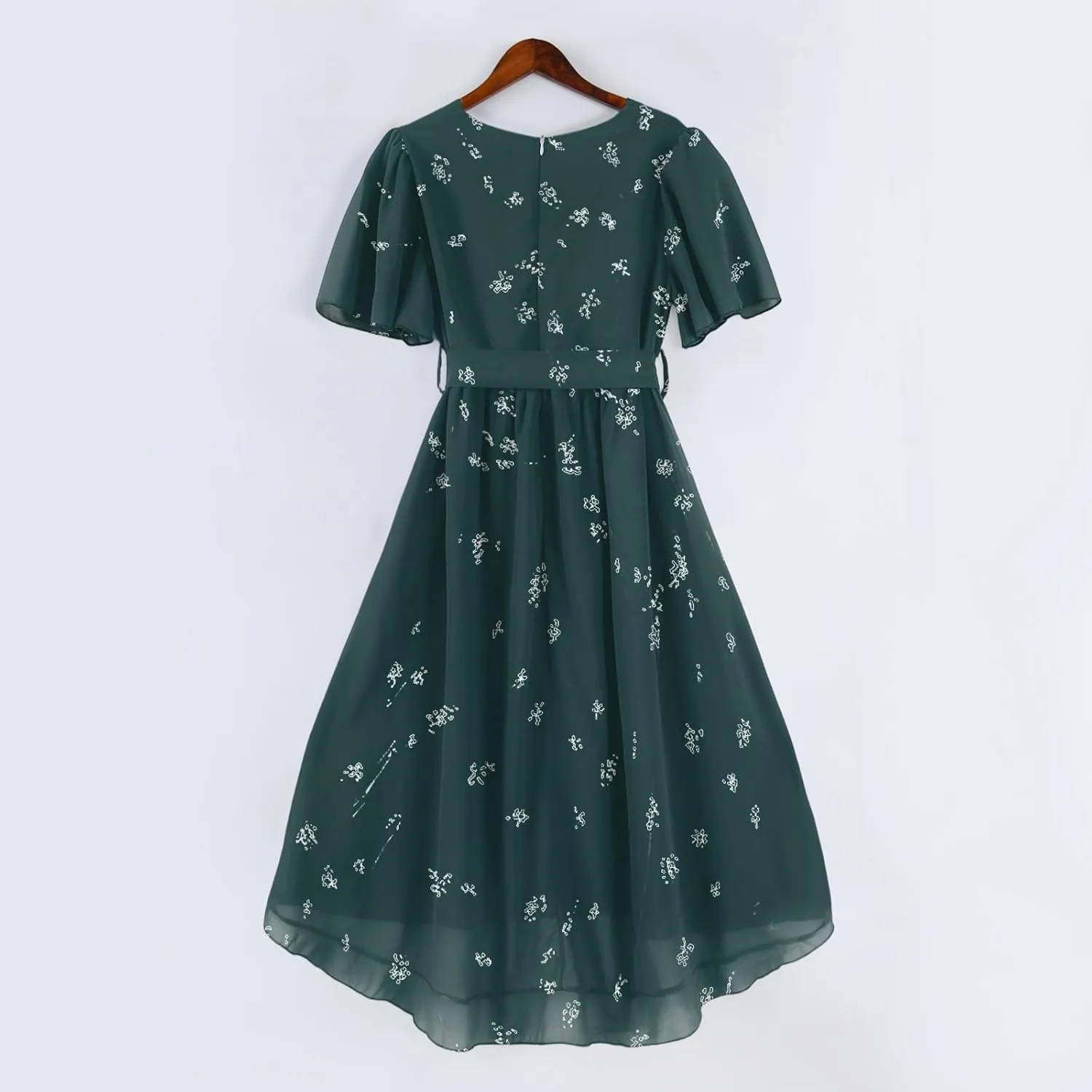 Formal Dresses for Women,Wrap Flowy Wedding Womens Midi Dress Chiffon Summer Sexy Dresses for Women Prom Cocktail