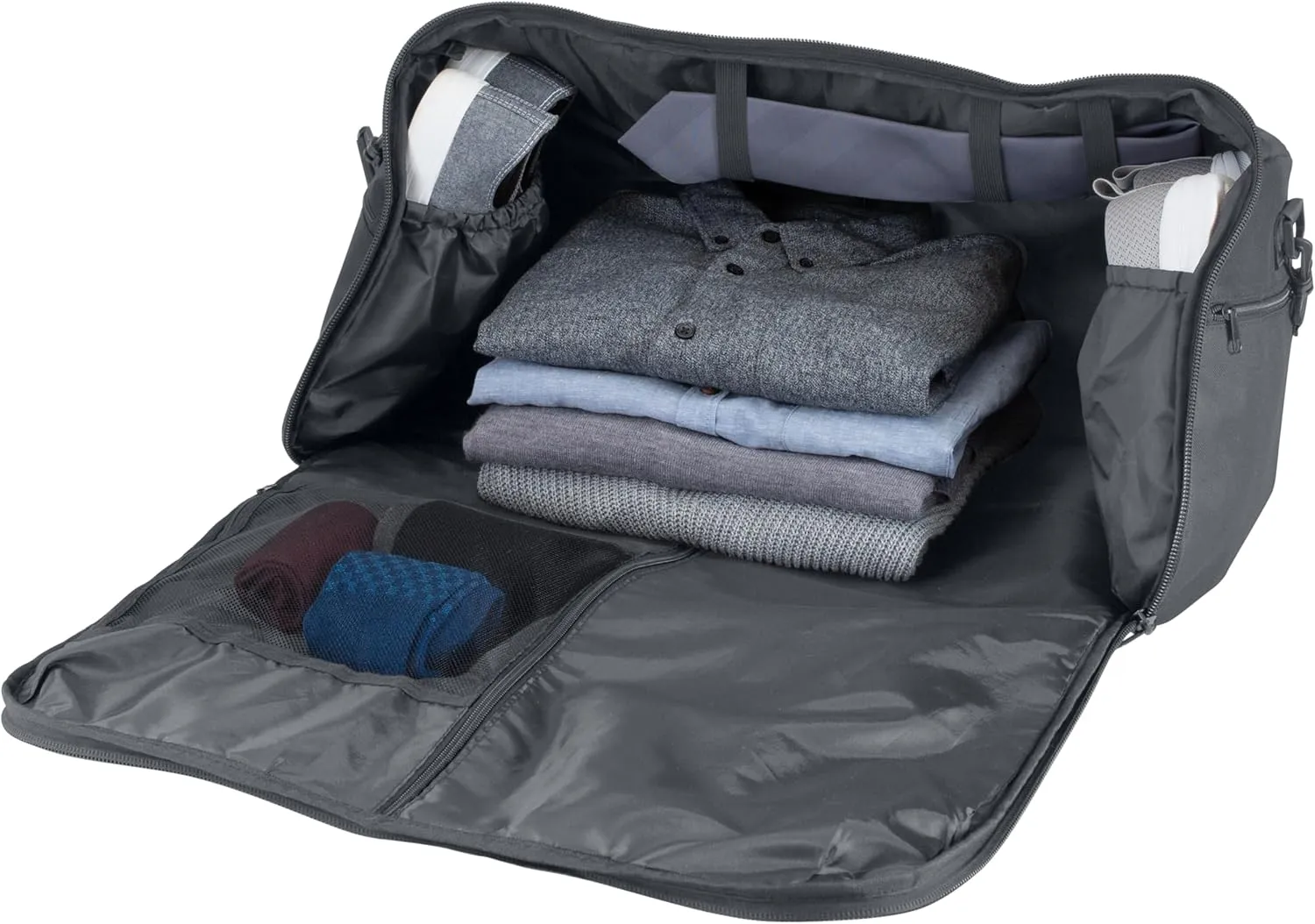 GForce Convertible Garment Duffle Bag in Grey