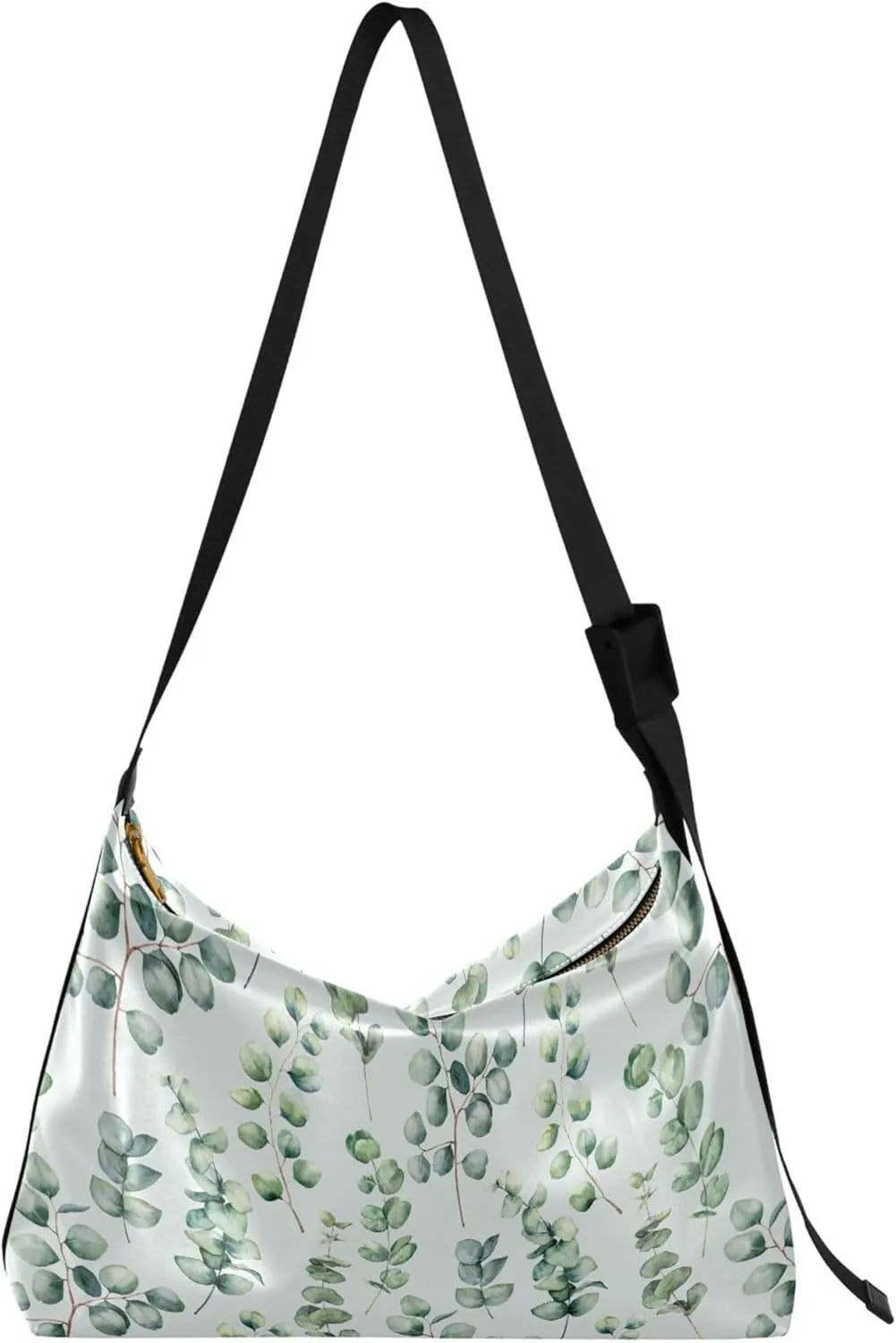 Green Leaves Leather Hobo Bags for Women Women's Large Purse Premium Leaf Print Womens Fall Purses