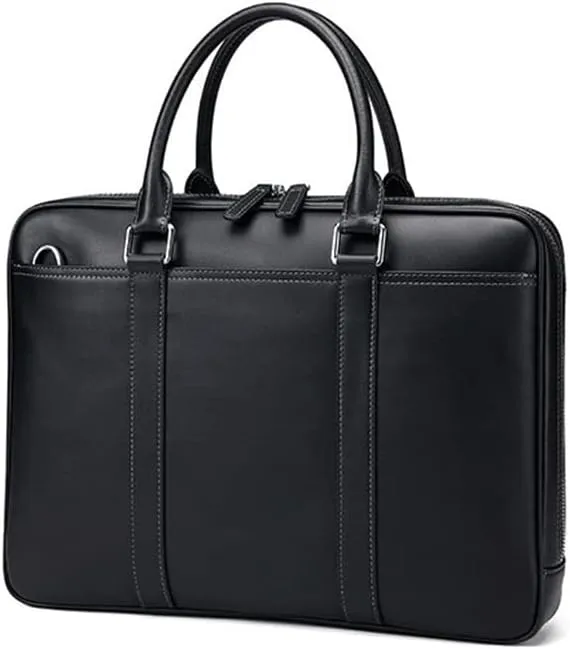 HBJWOV Men's bag business leather clutch casual briefcase men shoulder crossbody handbag