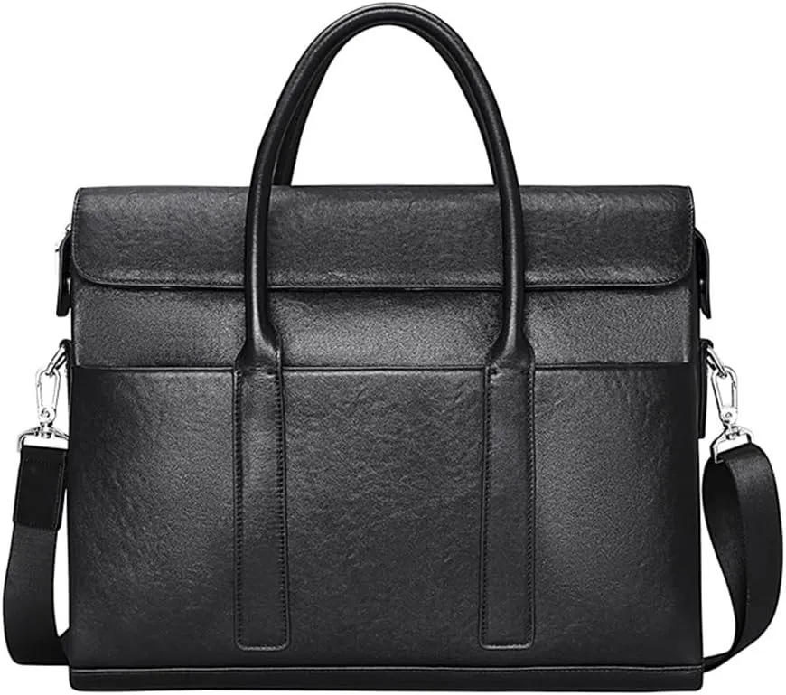 HBJWOV Men's Handbag Men's Bag Leather Large Capacity Computer Bag Men's Business Briefcase