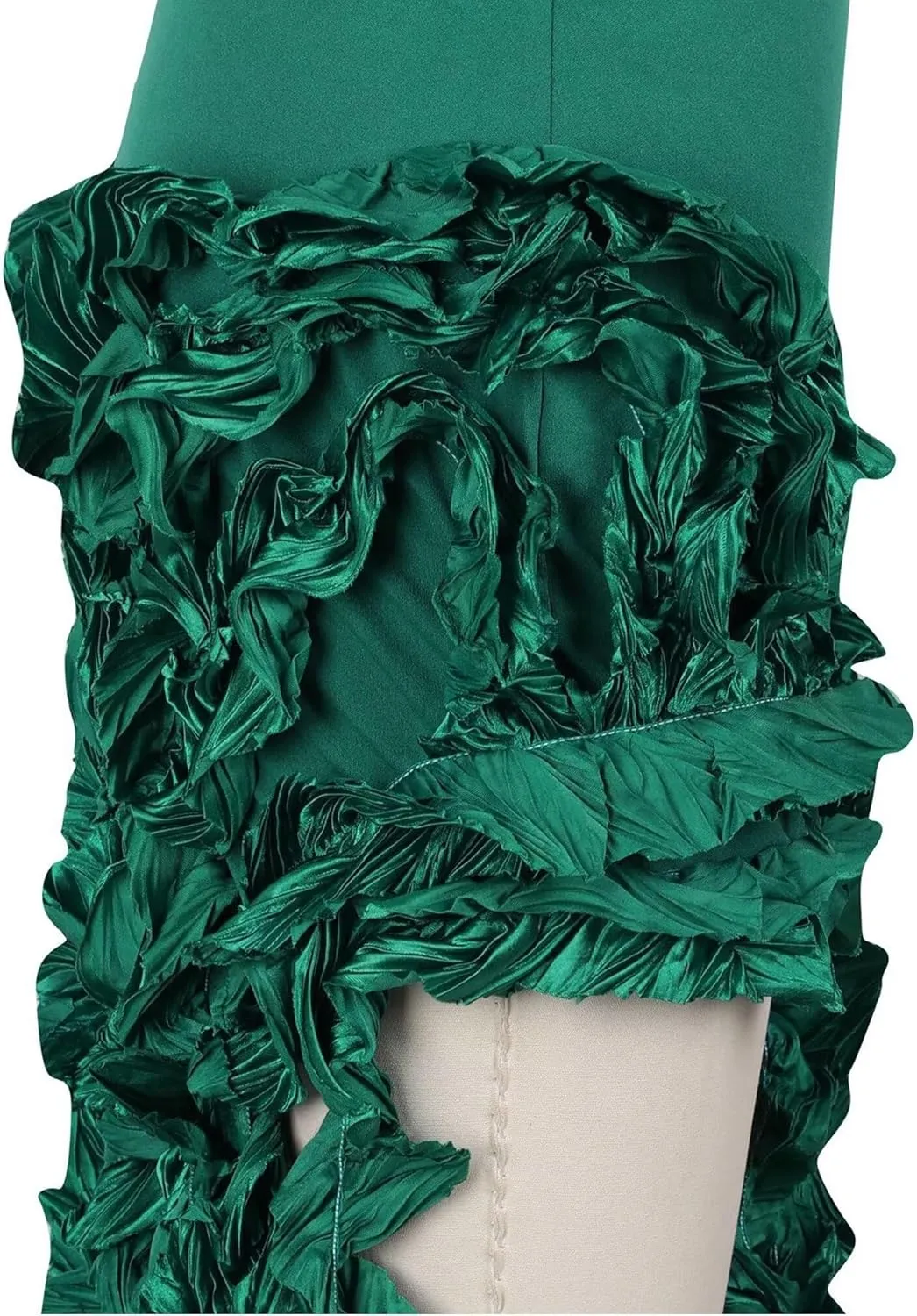 IyMoo Women Sexy Strapless Ruffle Bodycon Dress Solid Color Fringe Slim Party Cocktail Bandage Dresses