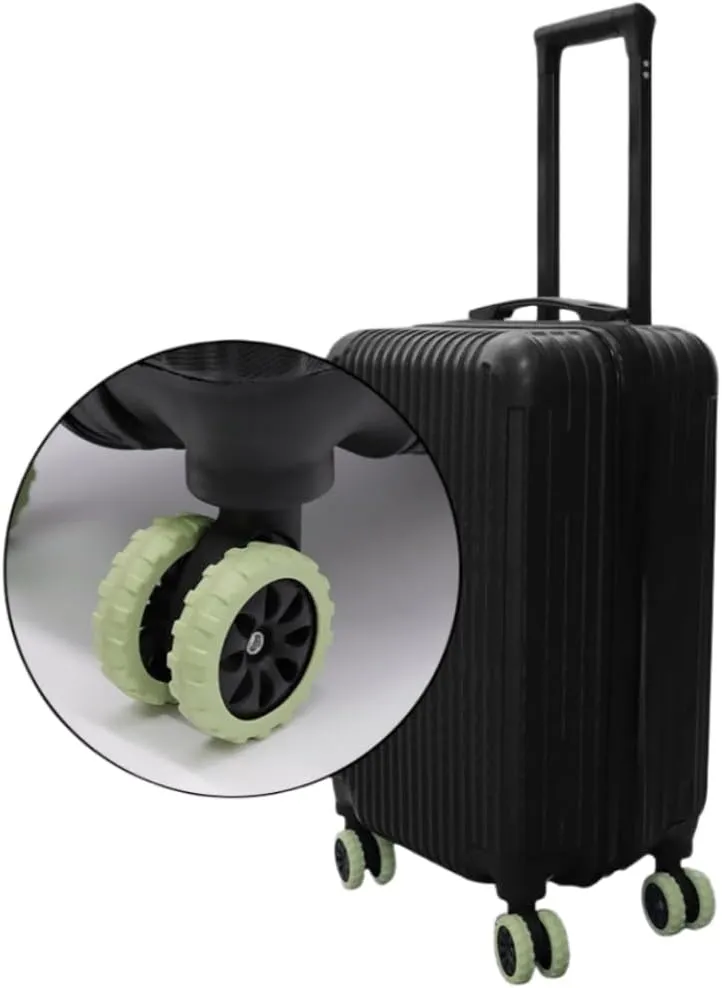 Luggage Wheel Covers for Suitcase, 8Pack Luggage Wheel Protector Covers for most 8-spinner Wheels Carry on Luggage, Black