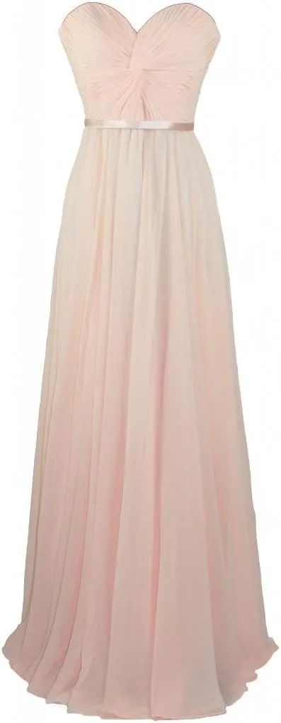 Meier Women's Strapless Sweetheart Pleated Evening Prom Dress