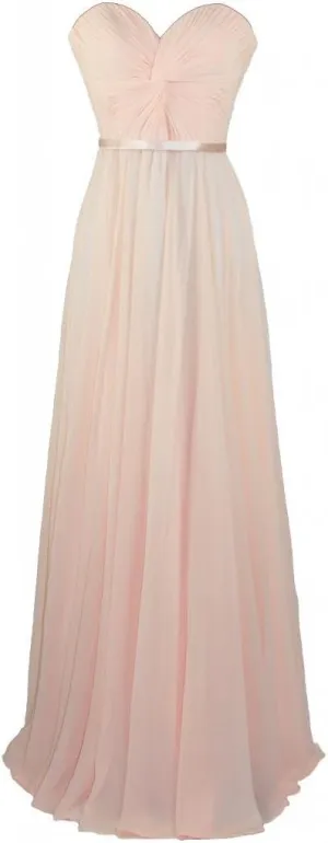 Meier Women's Strapless Sweetheart Pleated Evening Prom Dress
