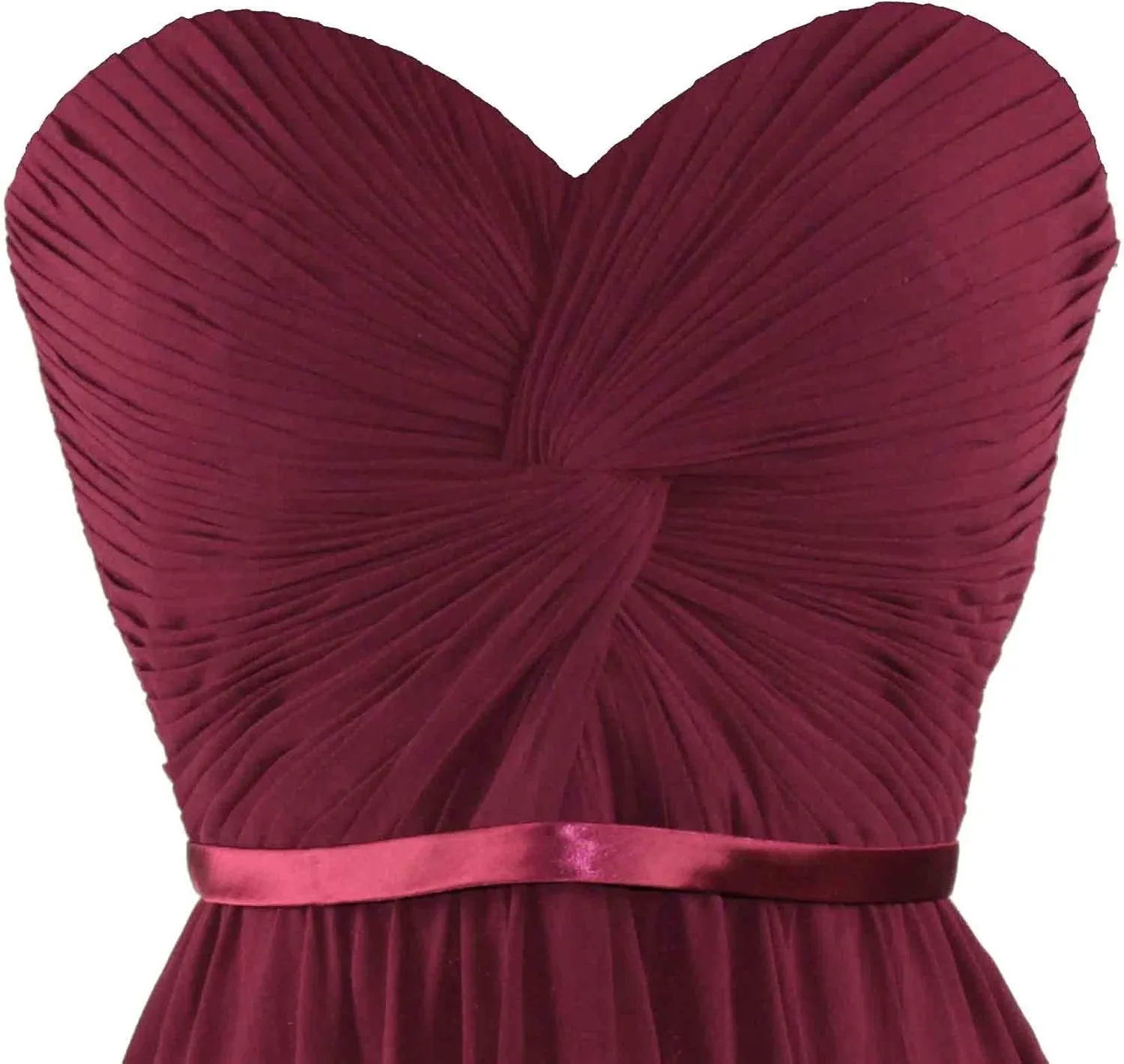 Meier Women's Strapless Sweetheart Pleated Evening Prom Dress