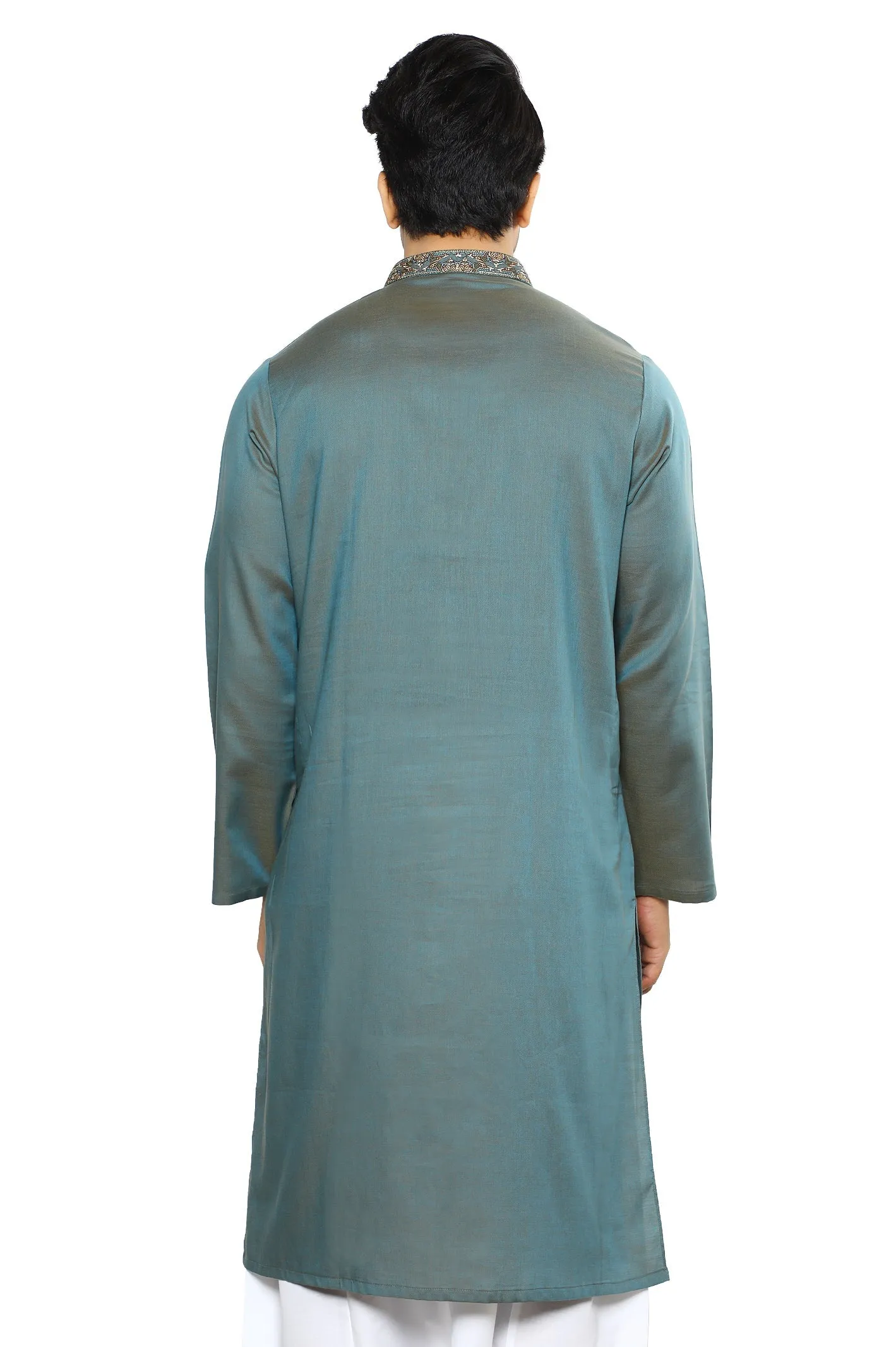 Men's Kurta in Green SKU: EA2927-GREEN