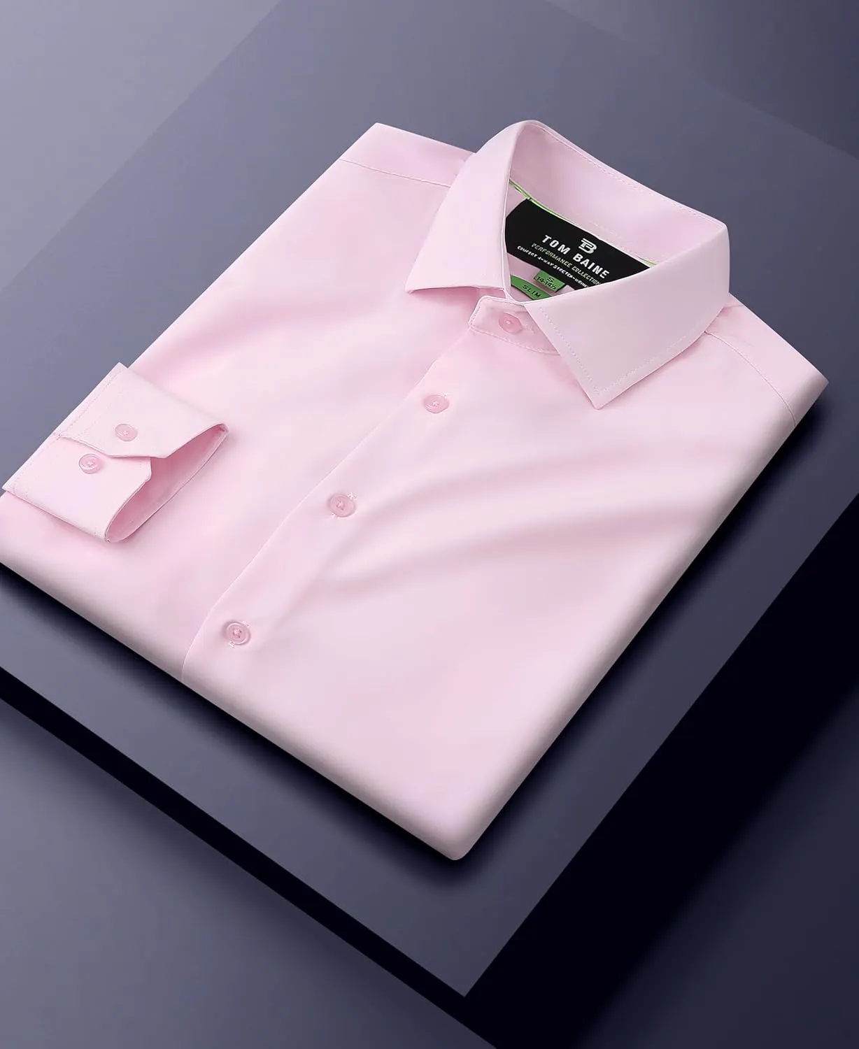 Men's Performance Stretch Long Sleeve Basic Button Down