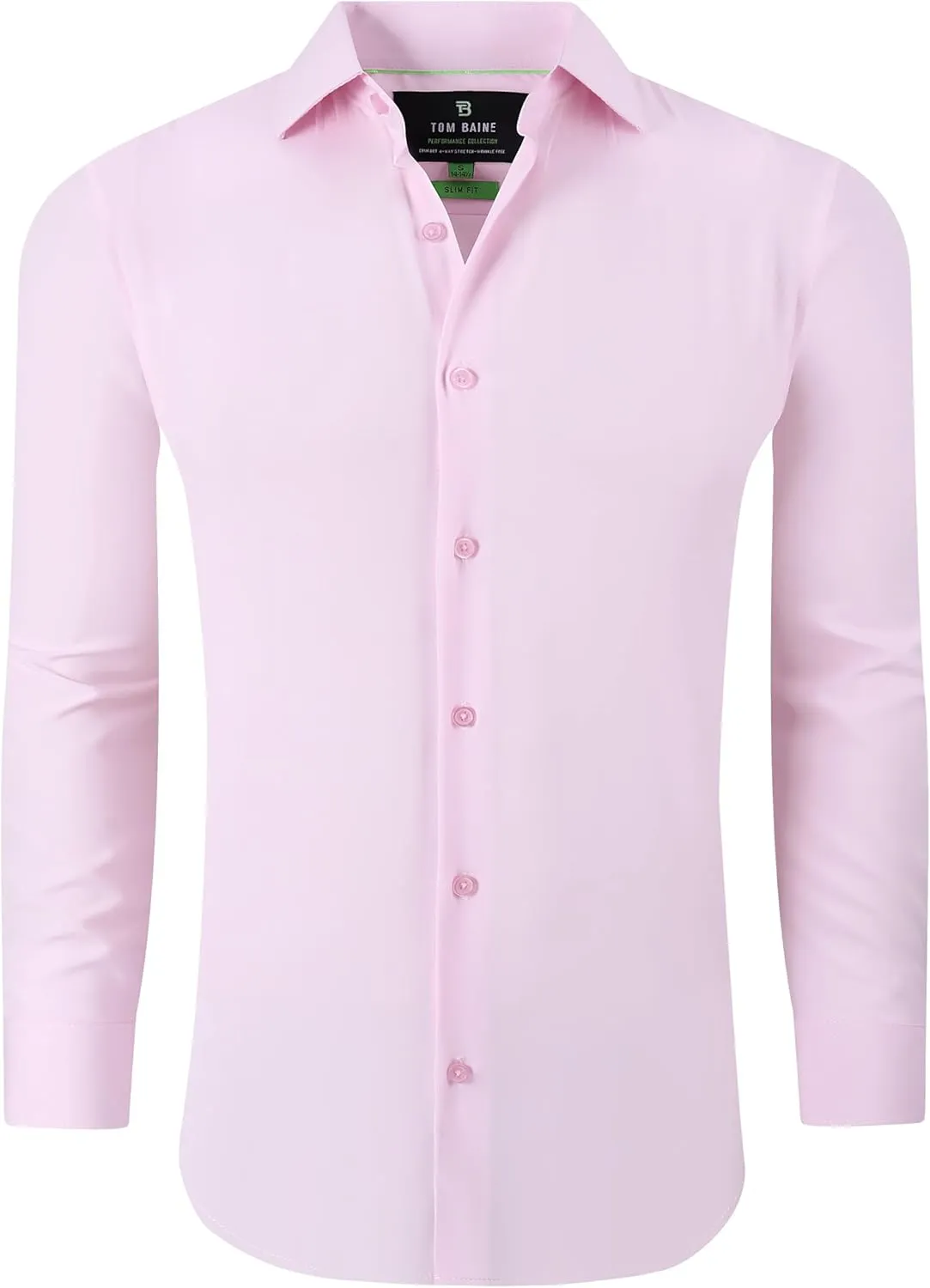 Men's Performance Stretch Long Sleeve Basic Button Down