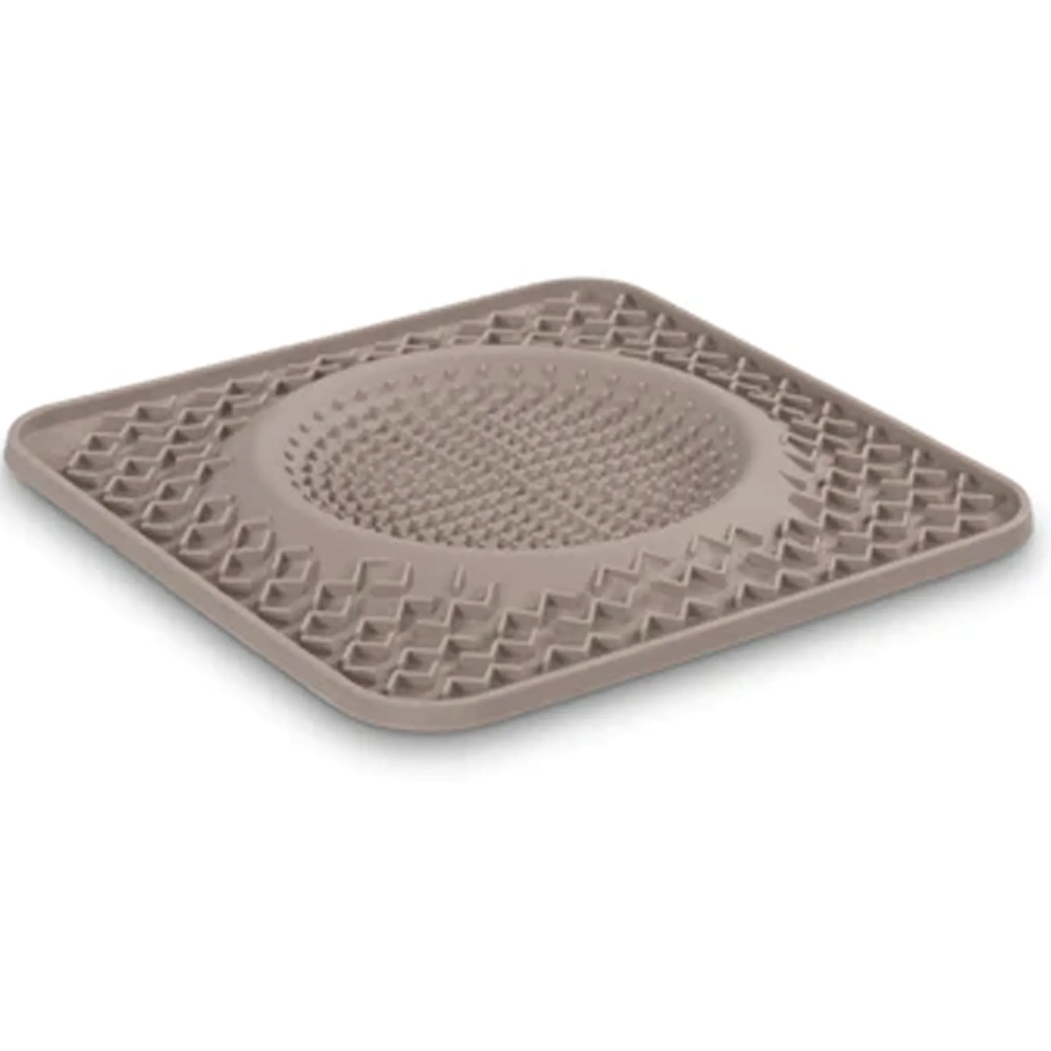 Messy Mutts Grey Interactive Lick Bowl Mat