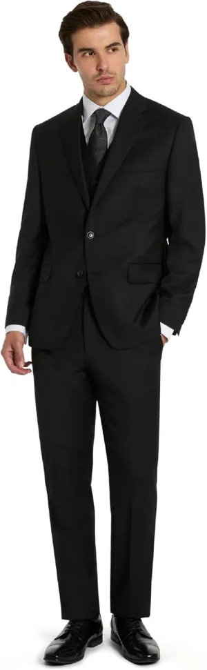 Michael Kors Mens 3-Piece Classic Fit Suit Separates | Blazer, Vest & Pants, Perfect for Weddings, Proms & Formal Events