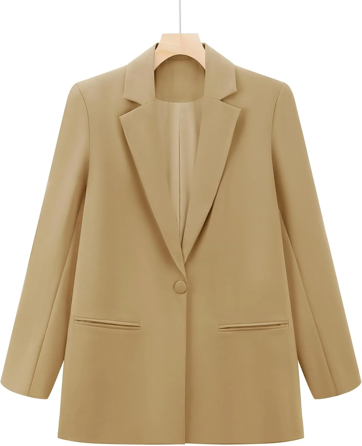 Micoson Womens Casual Oversized Blazers Work Office Suit Jackets Open Front Blazer Cardigan