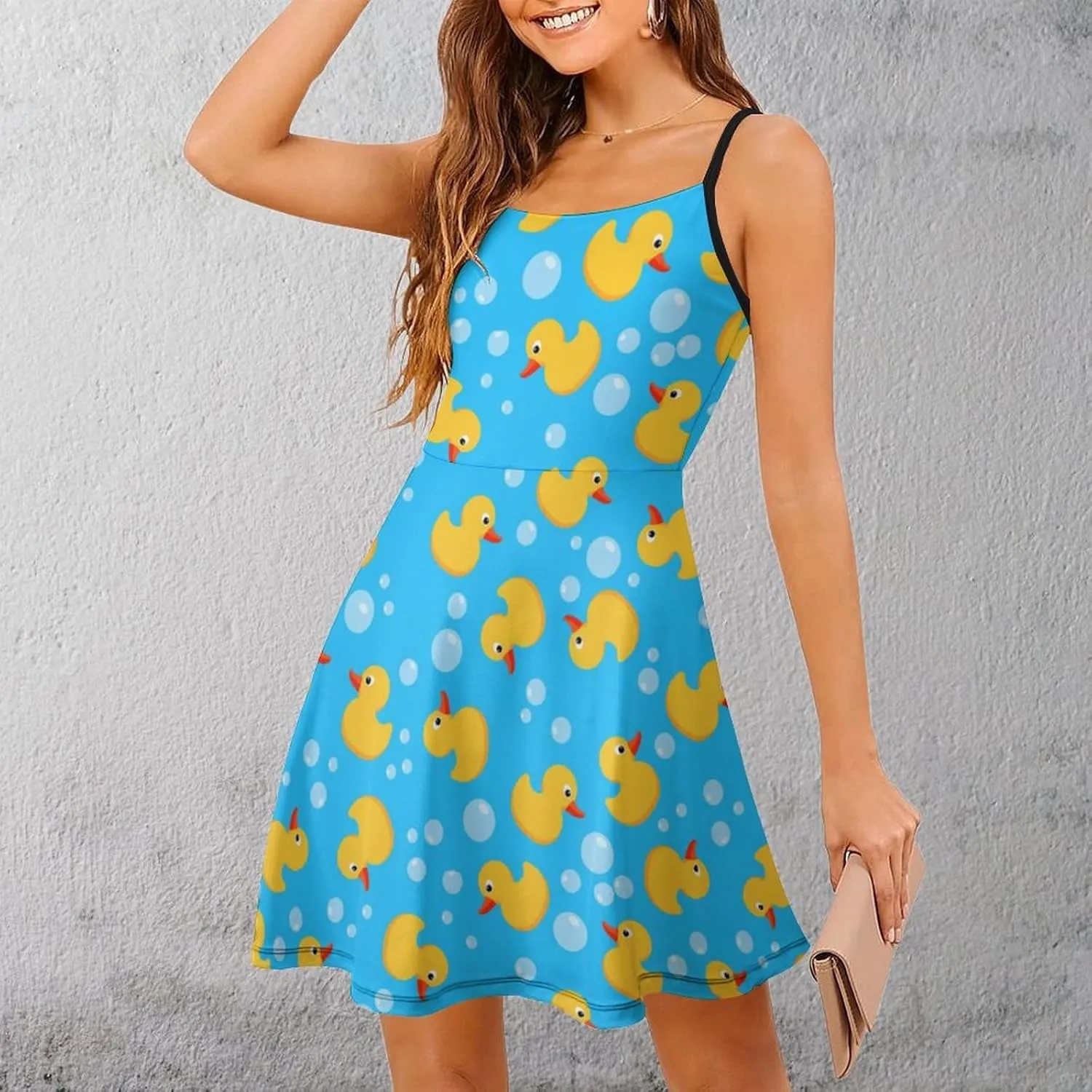 NiYoung Women's Sleeveless Spaghetti Strap Wedding Guest Party Dress Backless Dresses