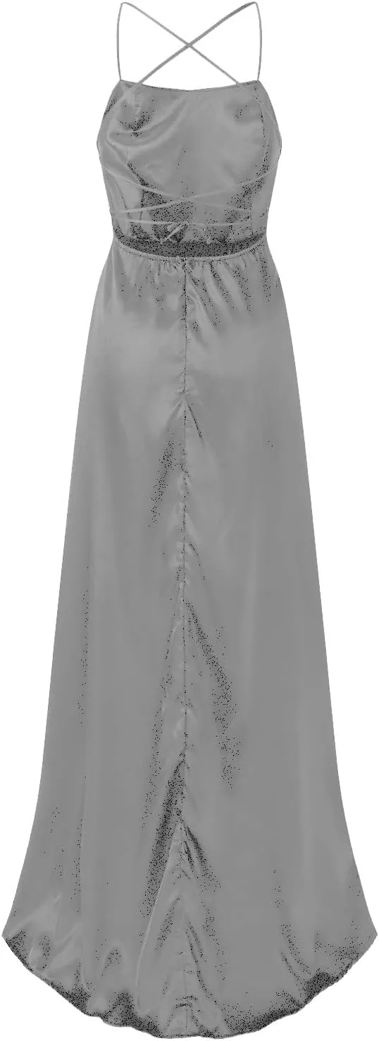 Off Shoulder Prom Evening Gowns Elegant V Neck Short Sleeve Wrap Formal High Split Wedding Guest Dress