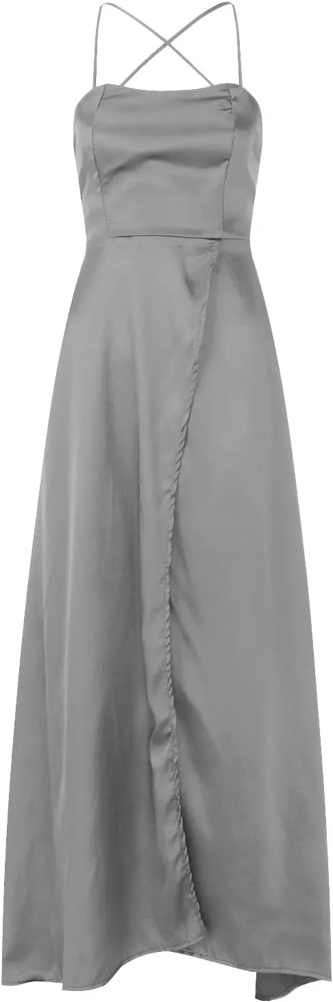 Off Shoulder Prom Evening Gowns Elegant V Neck Short Sleeve Wrap Formal High Split Wedding Guest Dress