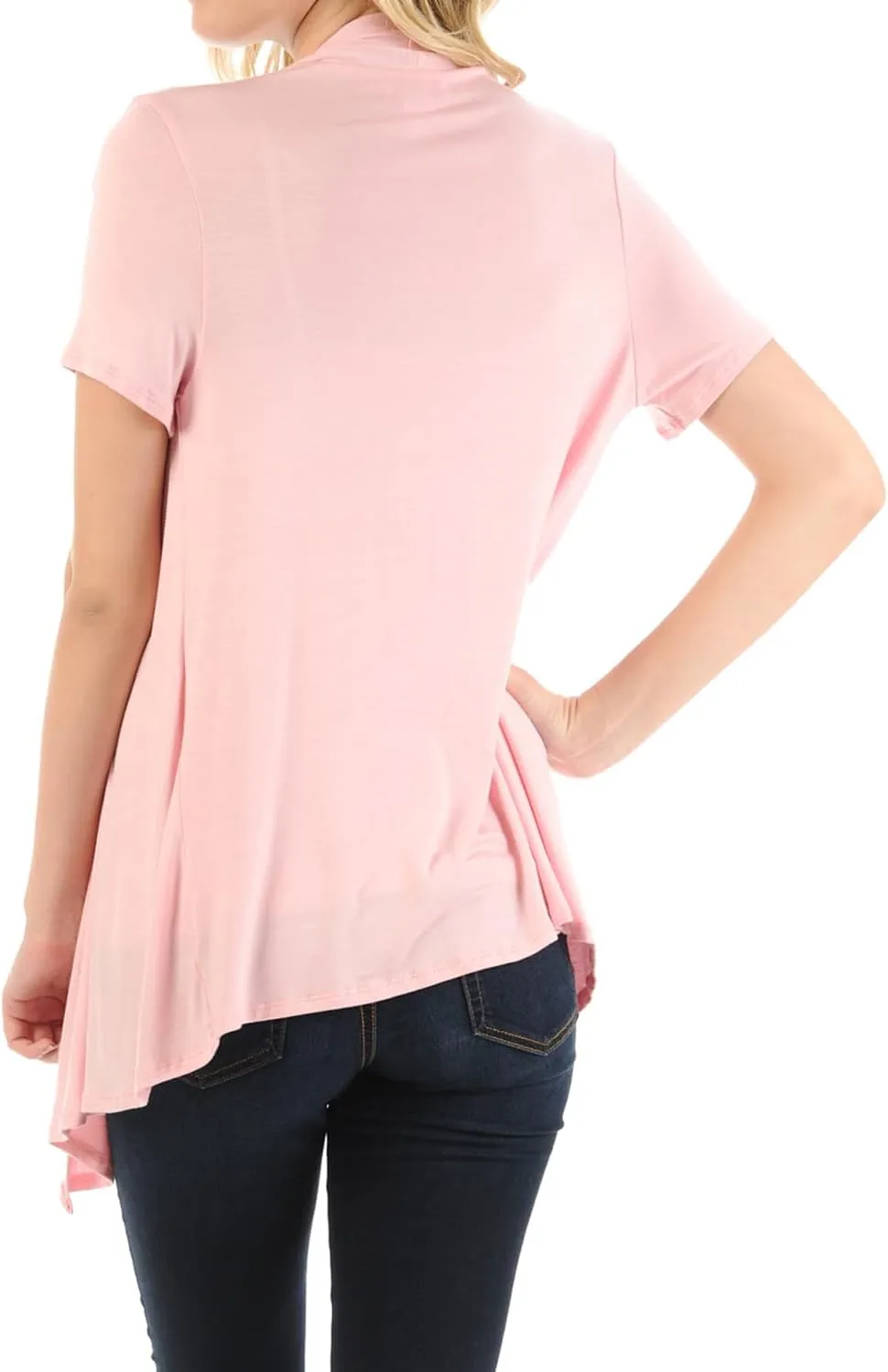 Pastel by Vivienne Women's Short Sleeve Open Front Vest