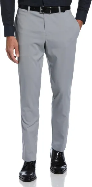 Perry Ellis Portfolio Slim Fit Men's Dress Pants, Flat Front, Stretch Fabric, Soft and Durable Slacks for Men